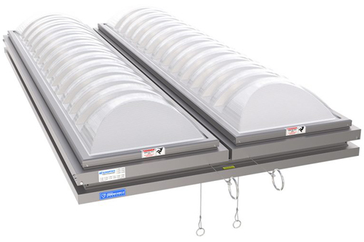 Domos prismáticos en presentación de Smoke Vent Sunoptics México